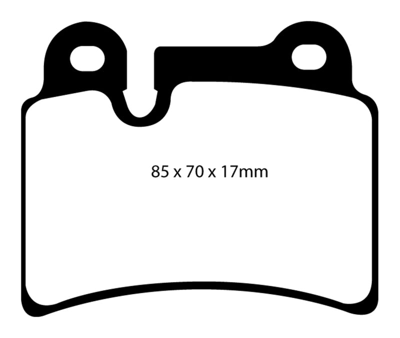 EBC 06-09 Volkswagen Touareg 3.6 (2 pin holes at top of backplate) Ultimax2 Rear Brake Pads