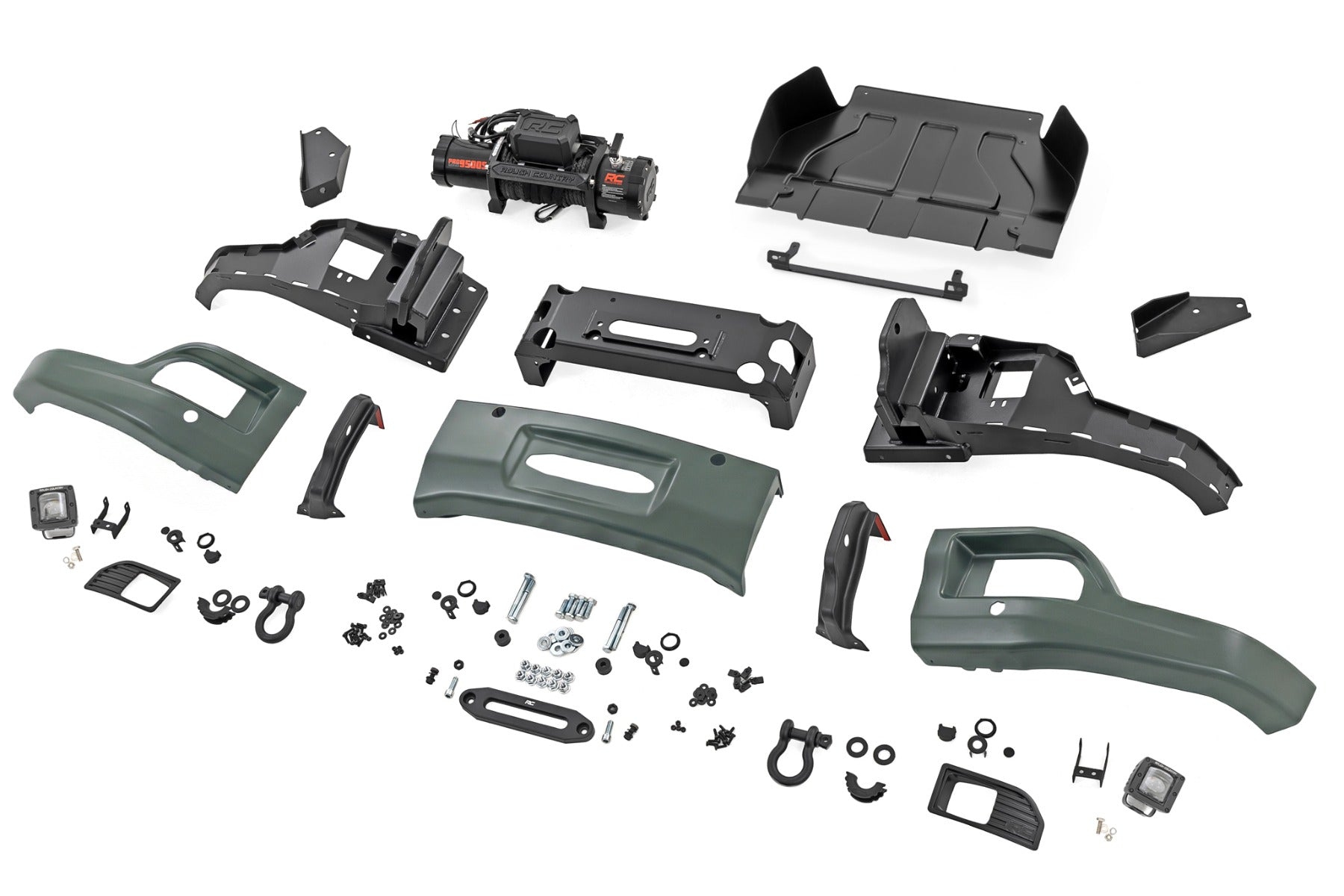 Front FXS Bumper | 12000S | GBD Cypress Gray | Chevy Silverado 1500 (23-26)