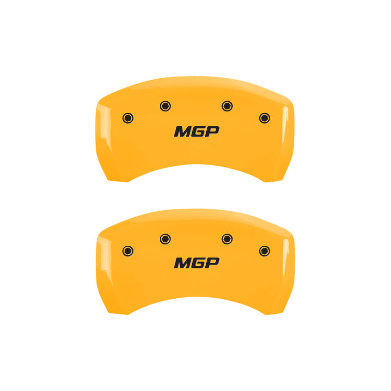 MGP 4 Caliper Covers Engraved Front & Rear MGP Yellow Finish Black Characters 2004 Saturn Ion