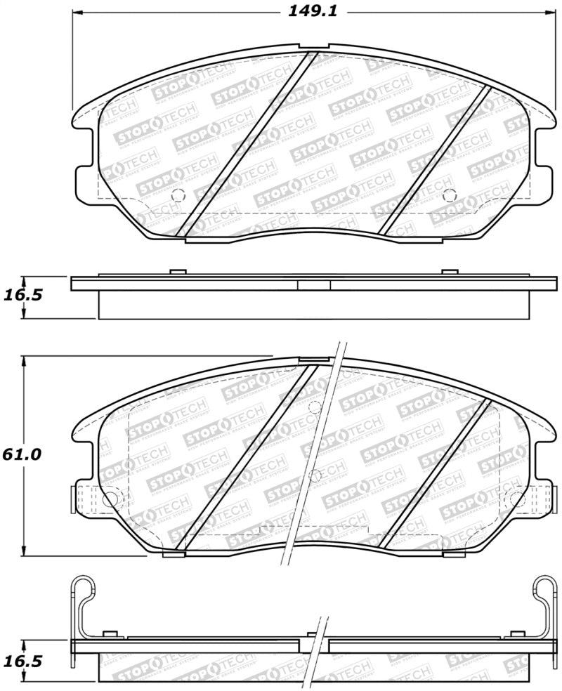 StopTech Street Brake Pads