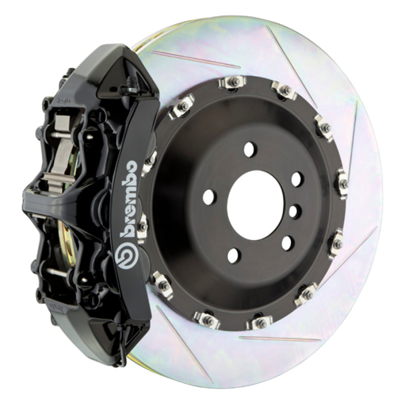 Brembo 11-16 528i/528i xDrive Front GT BBK 6 Piston Cast 405x34 2pc Rotor Slotted Type1-Black