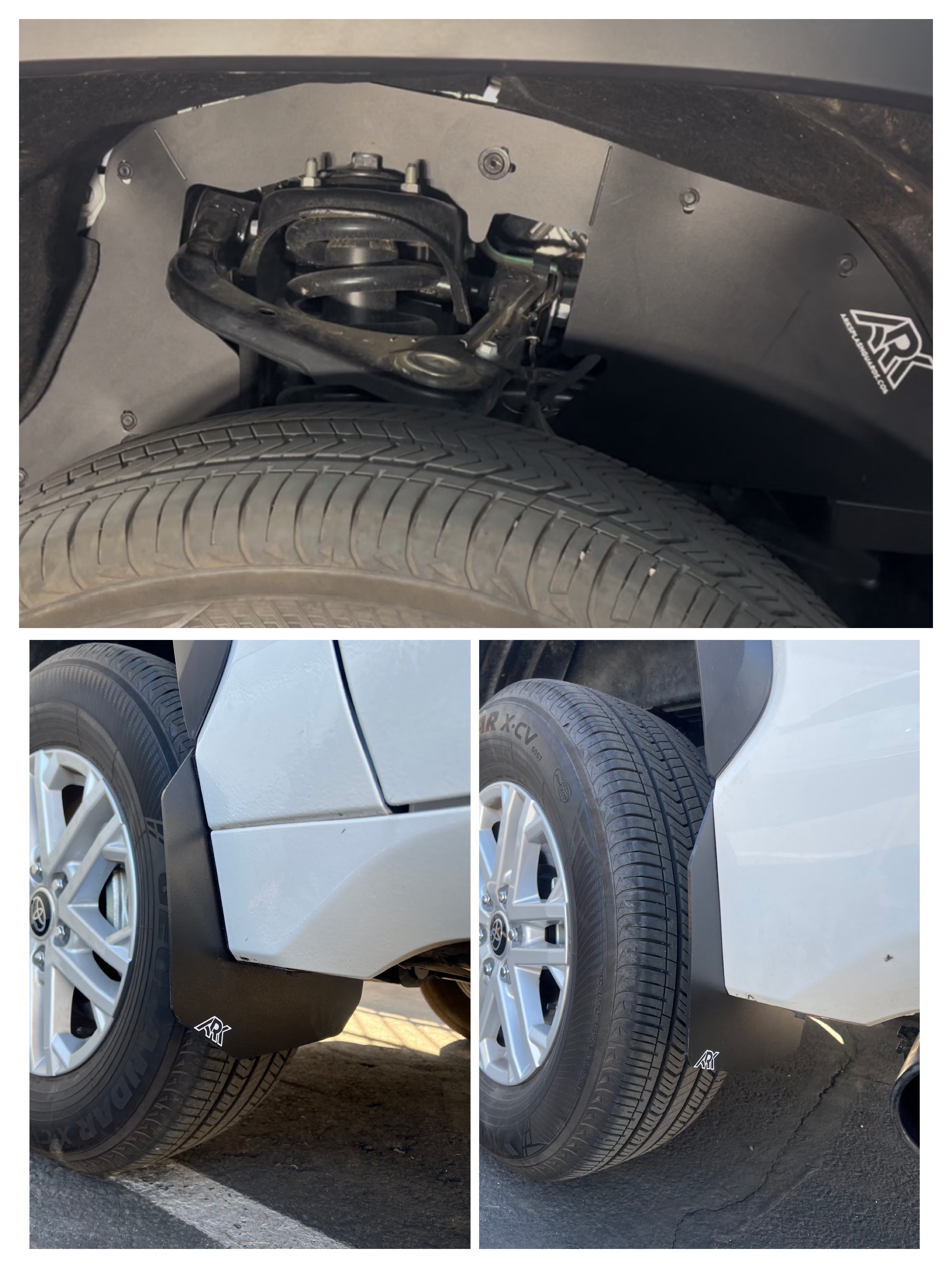 Ark Splash Guards 2020+ Toyota Highlander TriXPoly Micros Flares