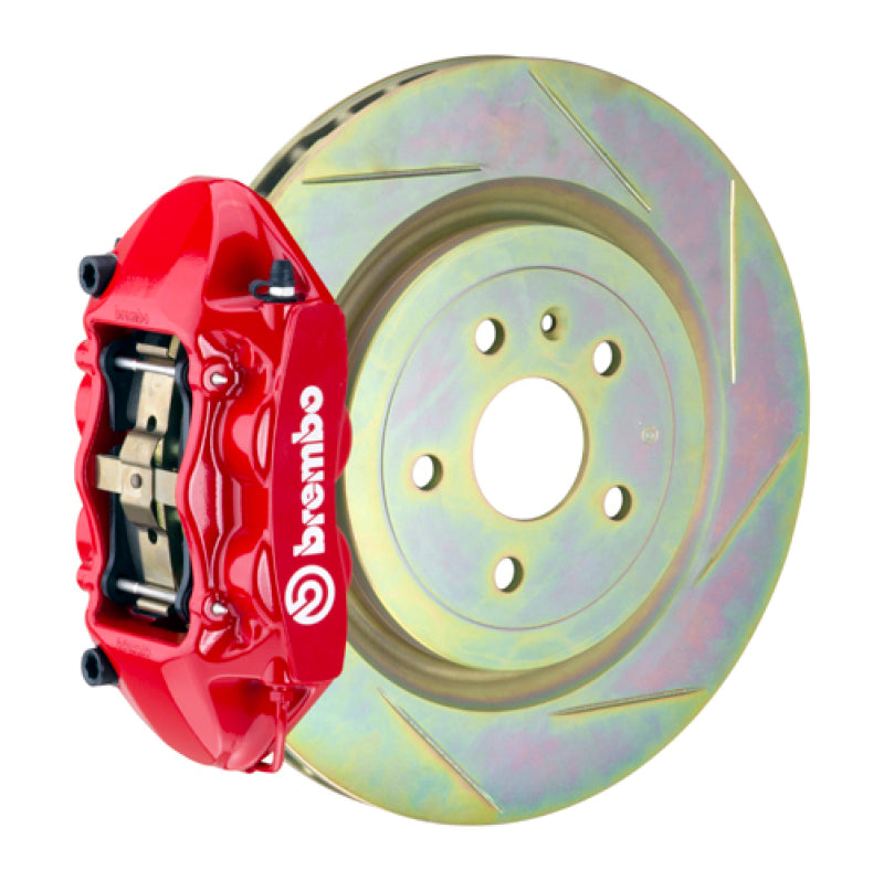 Brembo 08-13 C30 Front GT BBK 4 Piston Cast 336 x28 1pc Rotor Slotted Type-1-Red