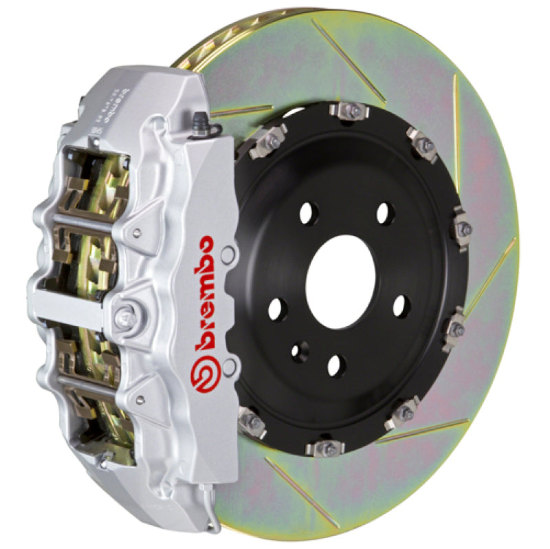 Brembo 21+ Sienna (XL40) Front GT BBK 6 Piston Cast 380x34 2pc Rotor Slotted Type-1-Silver