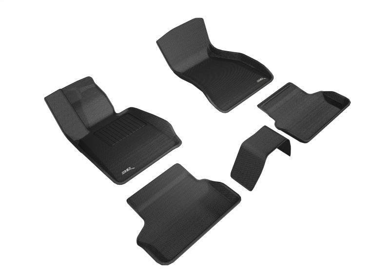 3D MAXpider 2017-2020 BMW 5 Series G30/G31 Kagu 1st & 2nd Row Floormats - Black