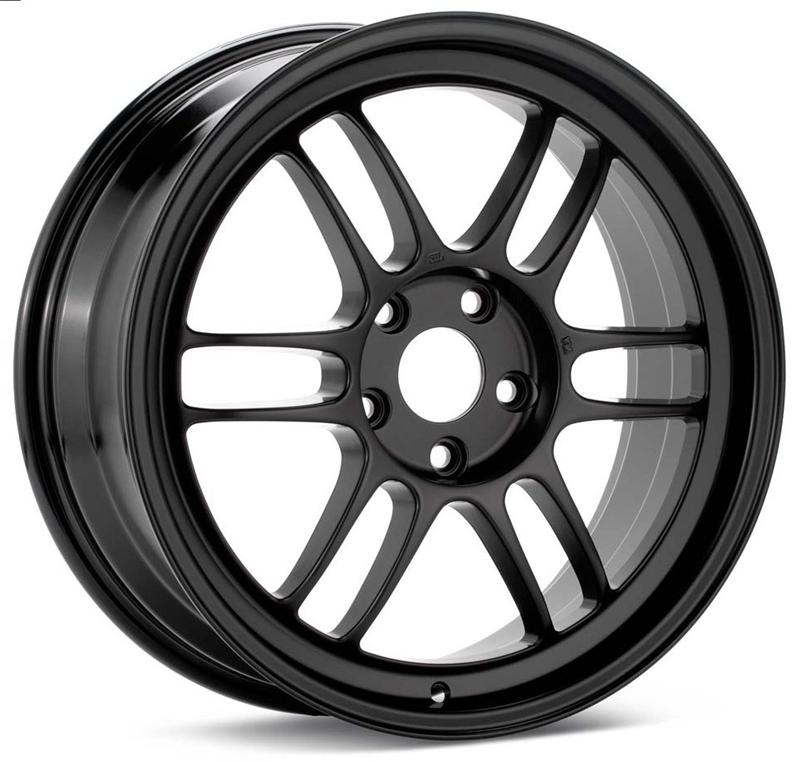 Enkei RPF1 18x7.5 5x114.3 48mm Offset 73mm Bore Matte Black Wheel 07-11 Mazdaspeed 3 *Min Qty 40*