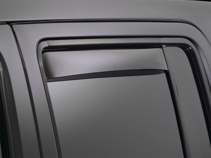 WeatherTech 99-10 Ford F-Series Crew Cab Rear Side Window Deflectors - Dark Smoke