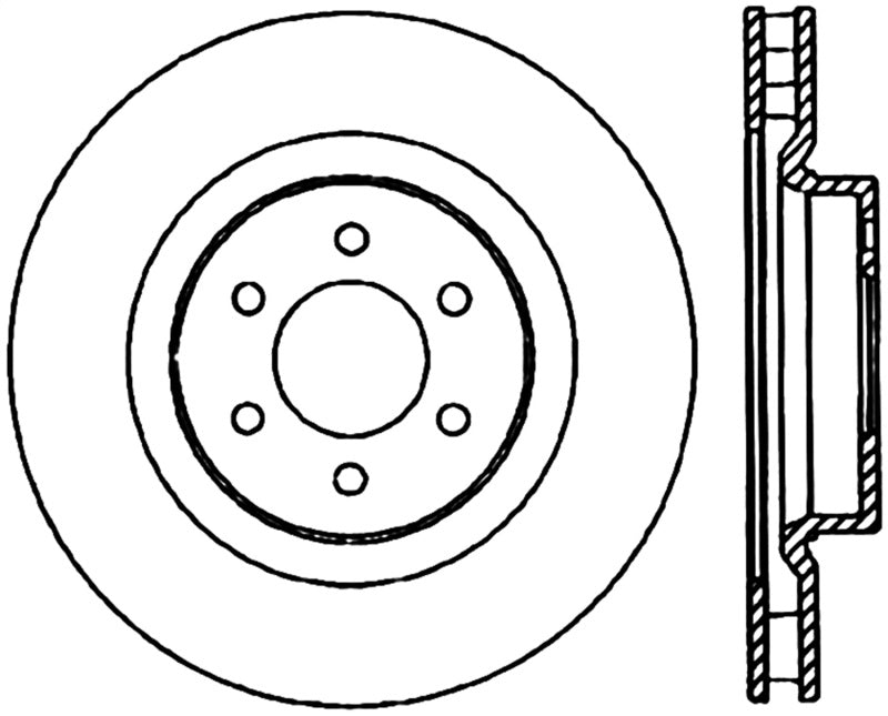 StopTech Power Slot 92-02 Dodge Viper Front Right Cryo Slotted Rotor