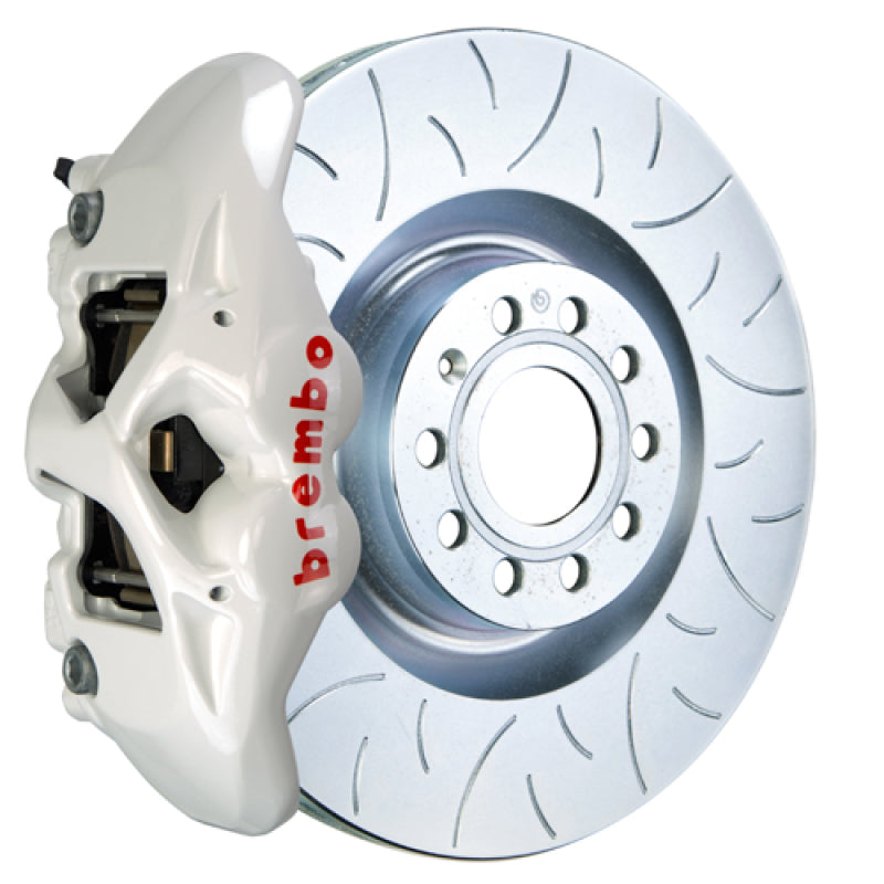 Brembo 17-20 Civic Si Sedan Front GT BBK 4 Piston Cast 345x28 2pc Rotor Slotted Type3- White