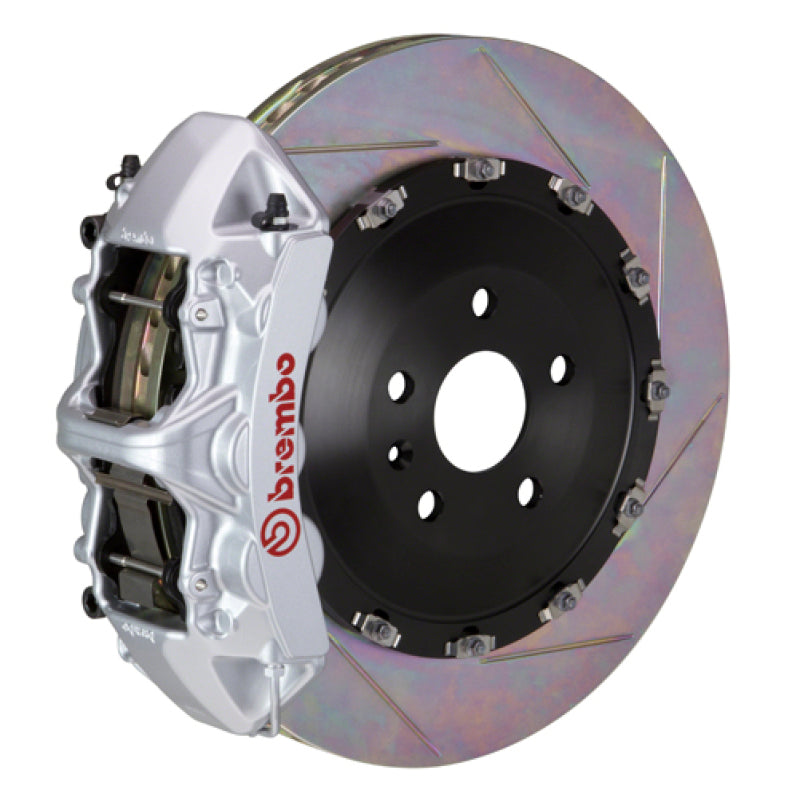 Brembo 03-07 Cayenne/S/Turbo Fr GT BBK 6Pis Cast 405x34 2pc Rotor Slotted Type1-Silver