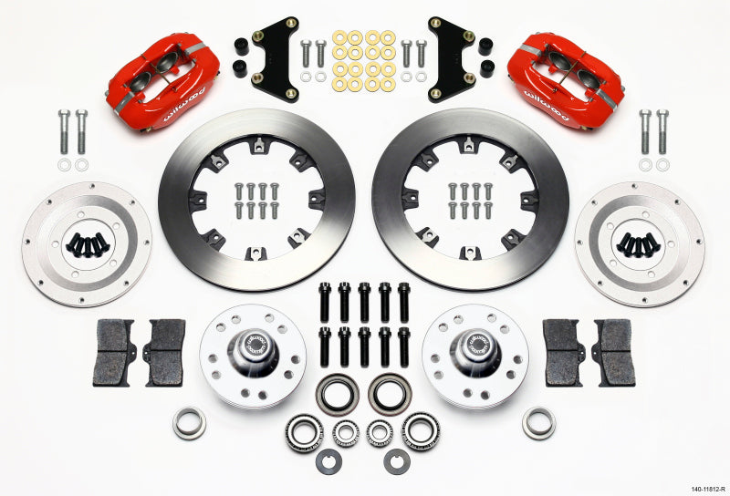 Wilwood Forged Dynalite Front Kit 12.19in Red 49-54 Chevy/53-62 Corvette (*Line Kit Needed*)