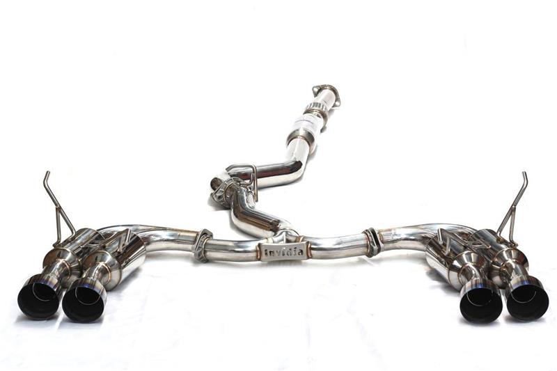 Invidia 08-14 Subaru WRX Hatchback Gemini/R400 Stainless Steel Tip Cat-back Exhaust