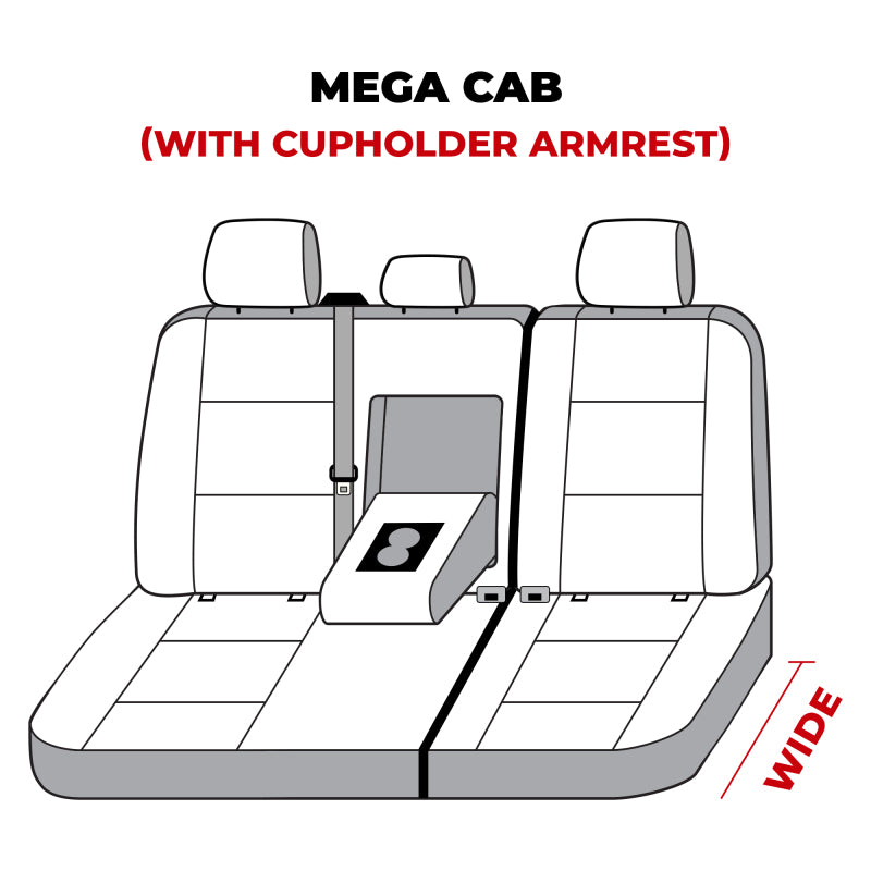 Covercraft 10-21 Dodge Ram Waterproof Polyester SeatSaver Custom Second Row Seat Covers - Taupe