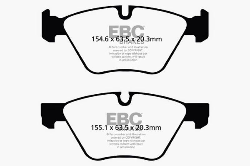 EBC 06-07 BMW 330i/330Xi (E90) Bluestuff Front Brake Pads