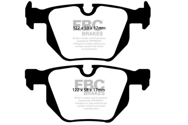 EBC 04-10 BMW 525i E60 Bluestuff Rear Brake Pads