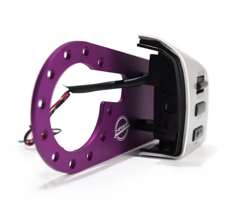 NRG Steering Wheel 350Z Cruise Control Relocation Kit - Purple