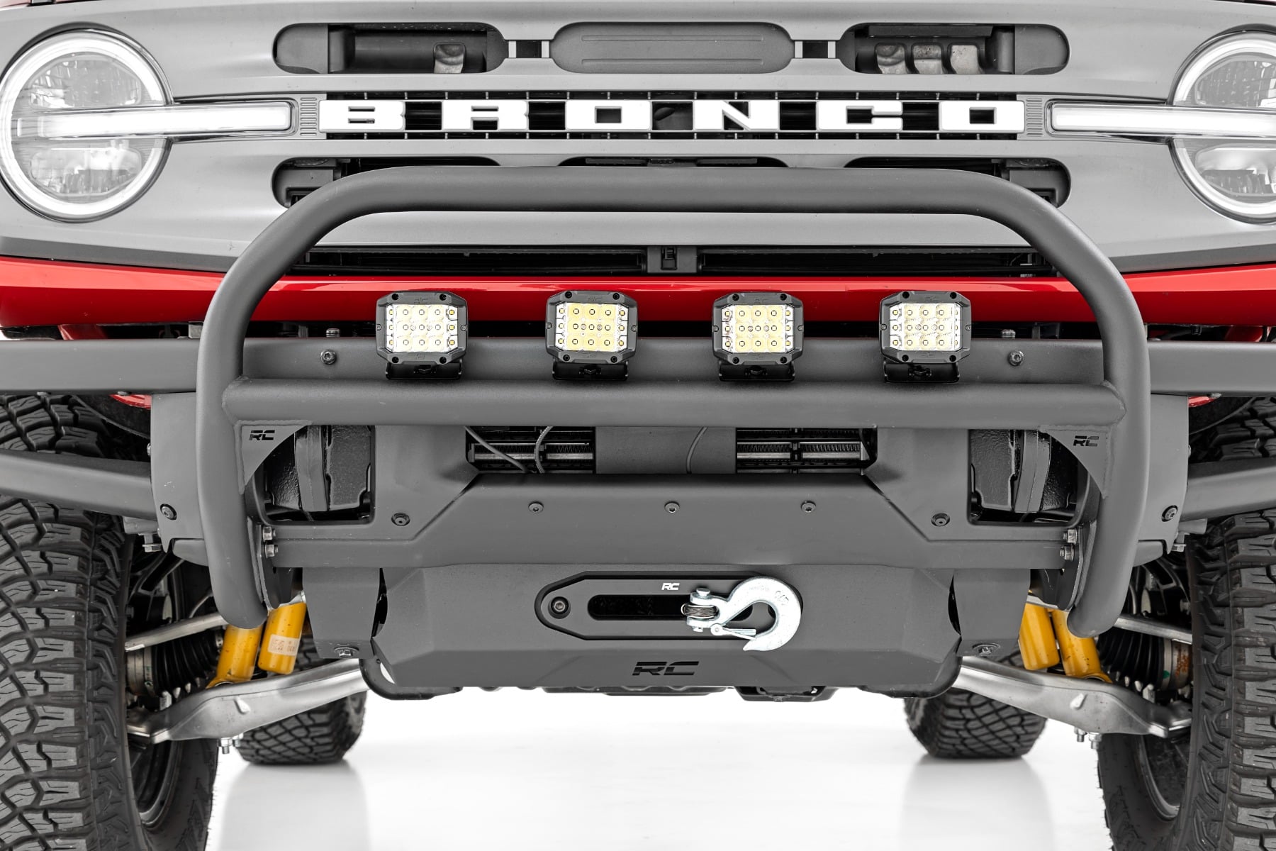 Nudge Bar | 20 Inch Chrome Single Row LED | OE Modular Steel | Ford Bronco (21-26)