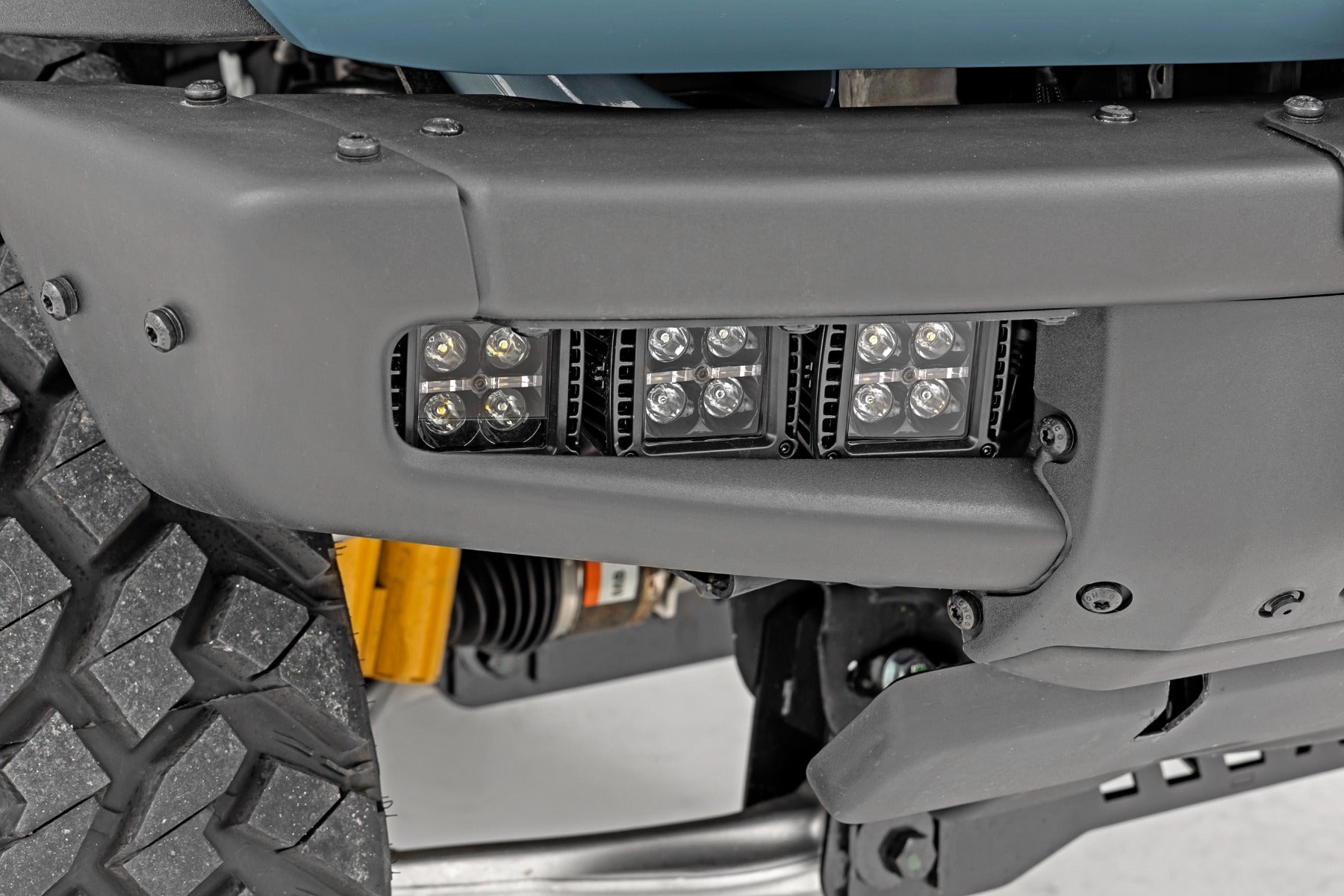 LED Light Kit | Fog Mount | Triple 2" Black Pair | Spot | Ford Bronco (21-26)