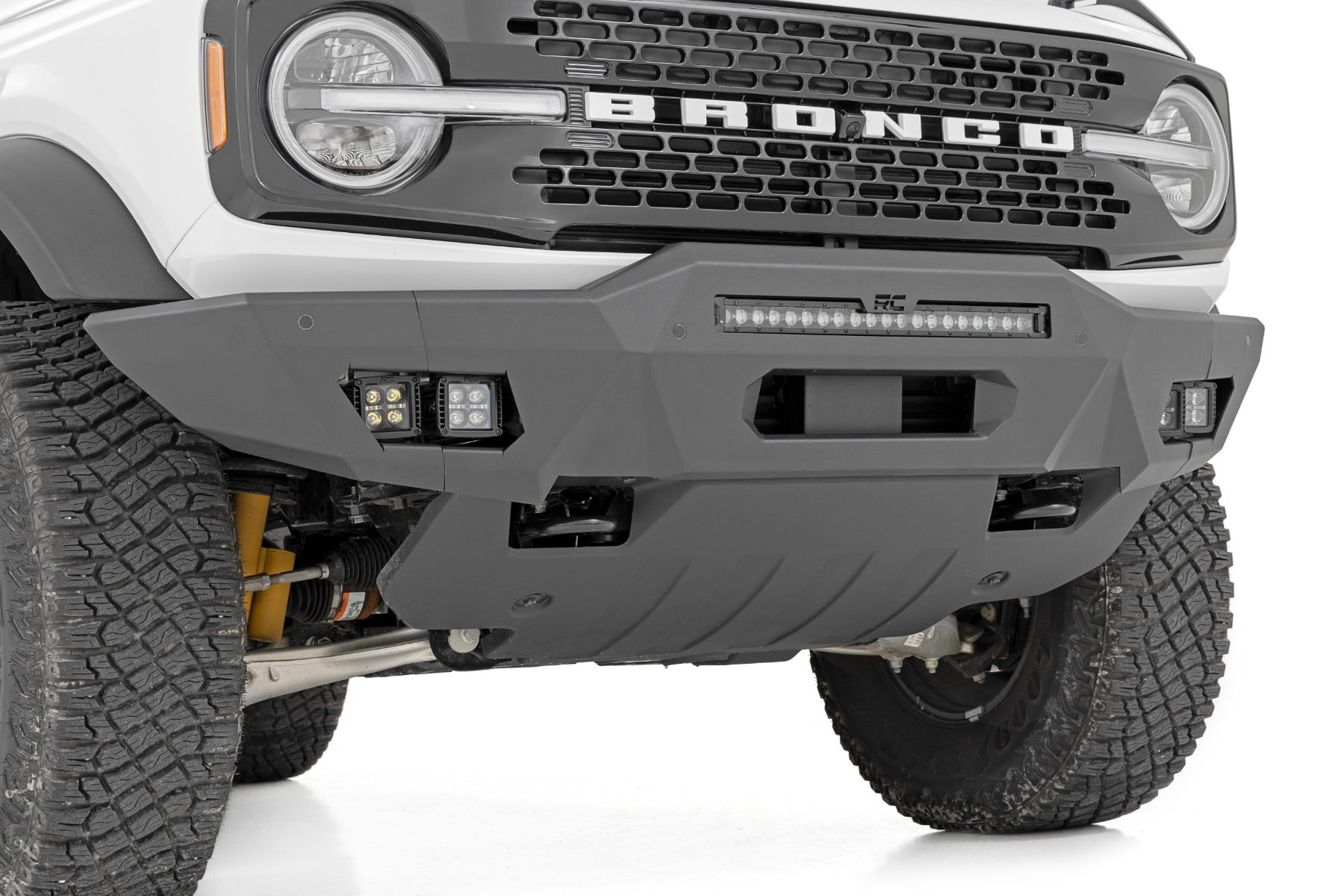 Front Bumper | Modular | Full Wings | Amber DRL | Ford Bronco 4WD (2021-2026)