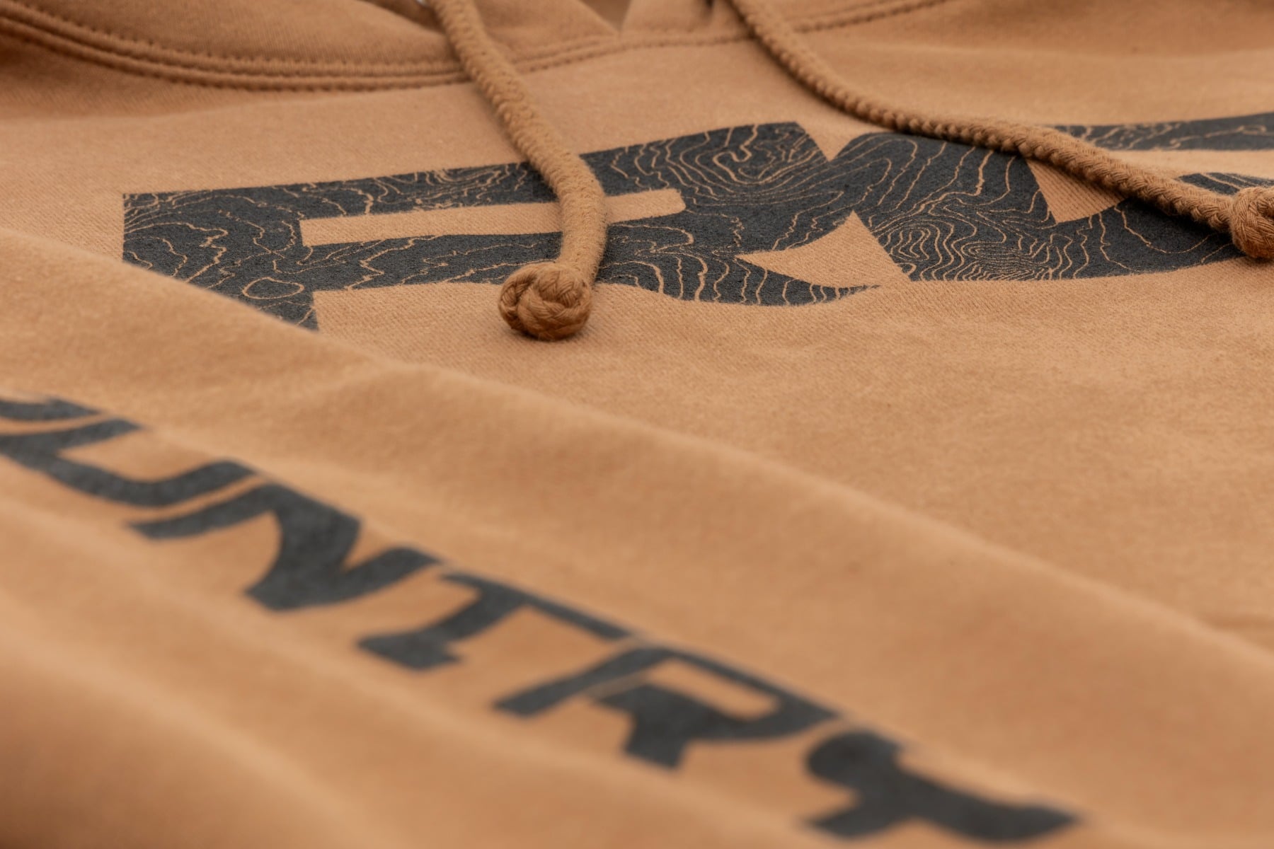 Rough Country Hoodie | RC Topographical Sleeve | Saddle | 2XL