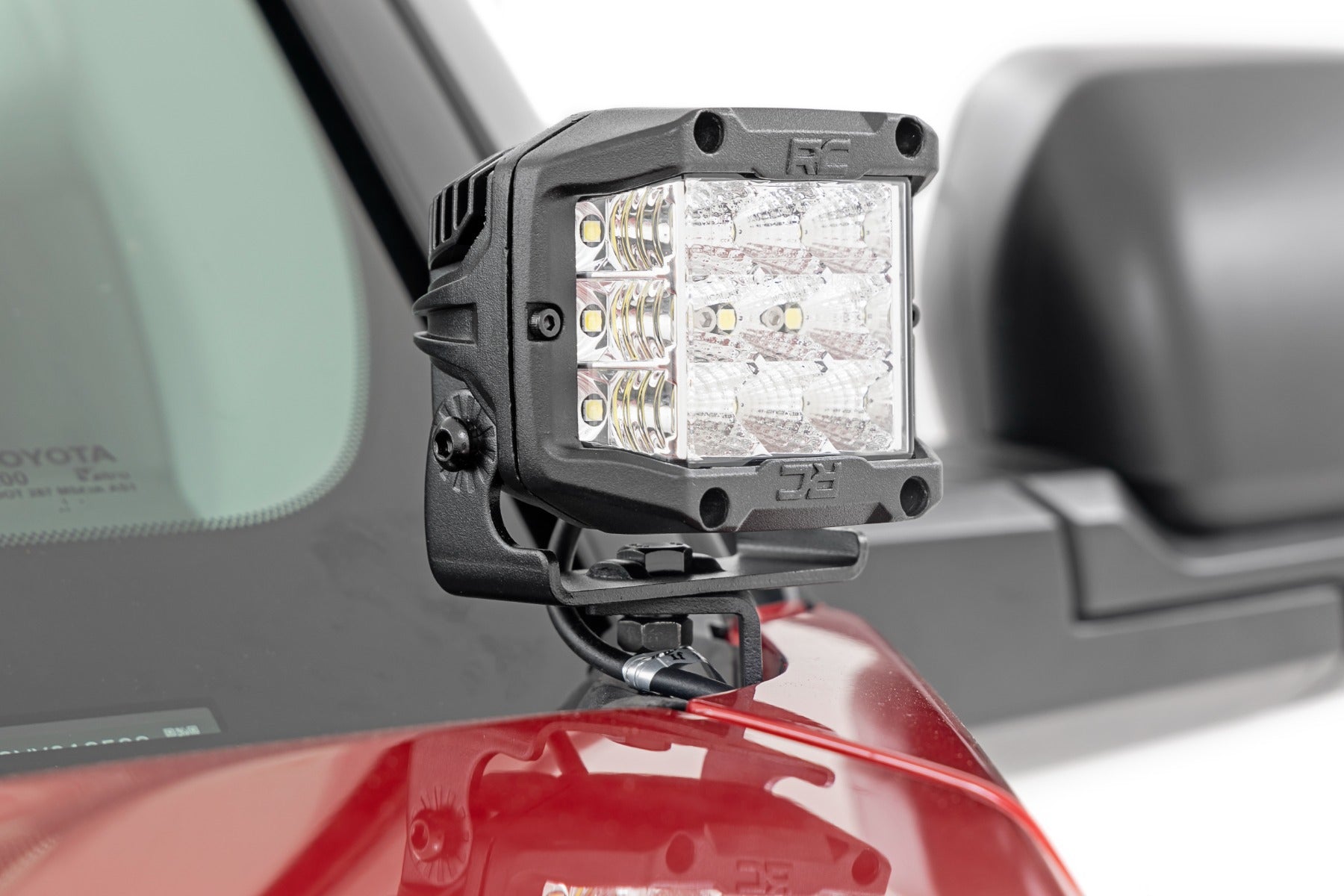 LED Light Kit | Ditch Mount | 2" Black Pair | Flood | Toyota Tundra (22-26)