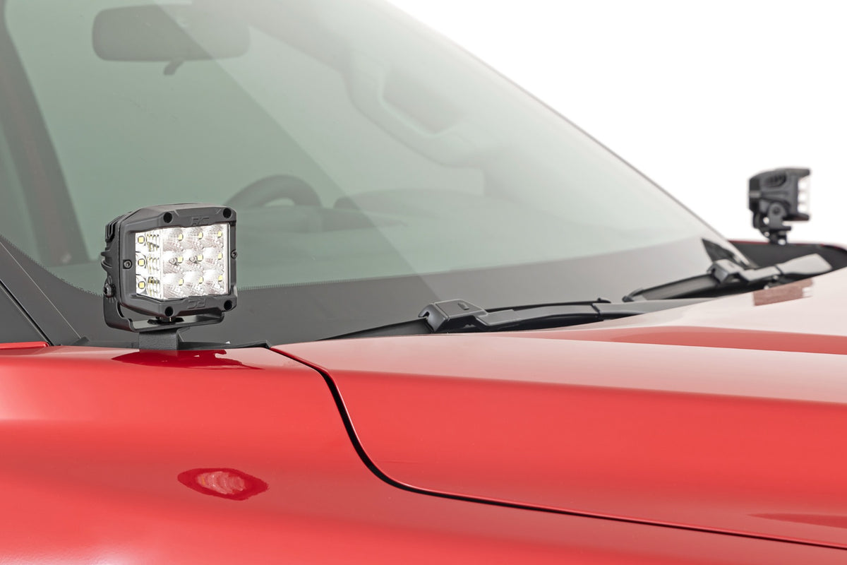 LED Light Kit | Ditch Mount | 2" Black Pair | Spot | Toyota Tundra (22-26)