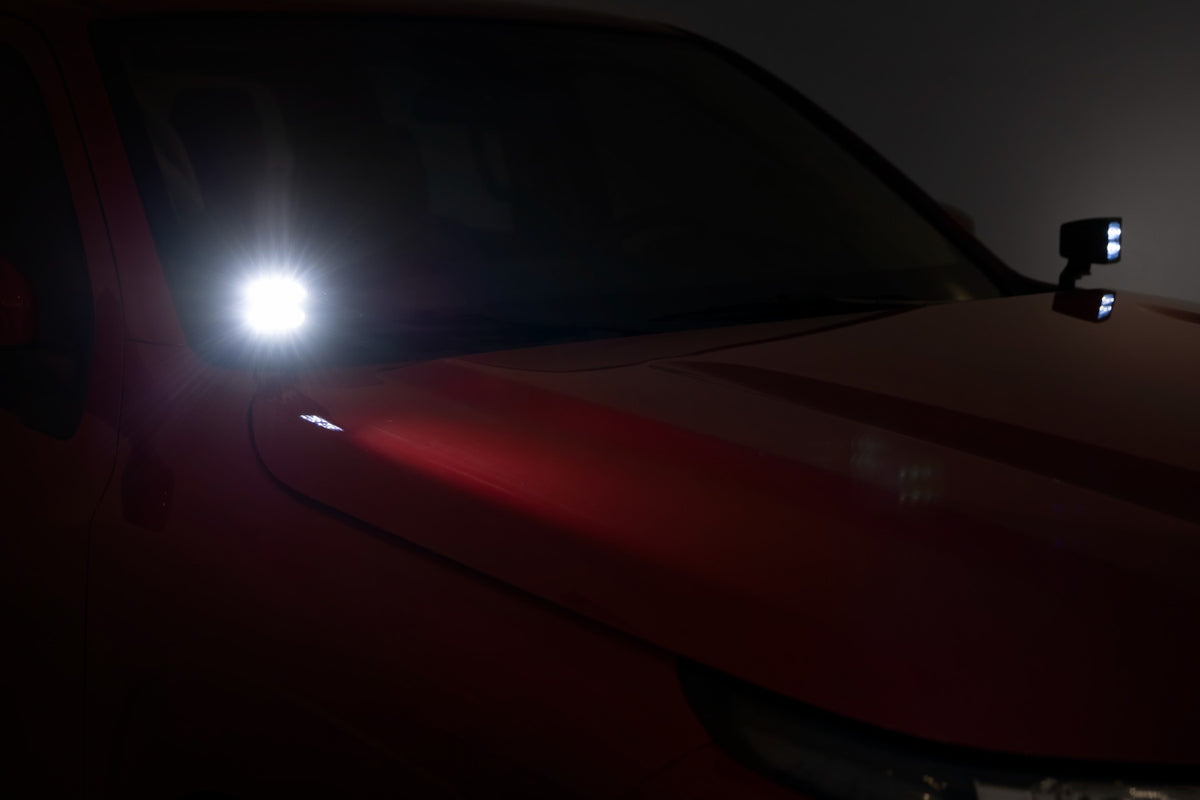 2 Inch Black Series LED Light Pods | Spot | Square | Amber DRL