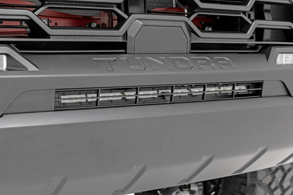 LED Light Kit | Bumper Mount | 20" Black Slim Line | Toyota Tundra (22-26)