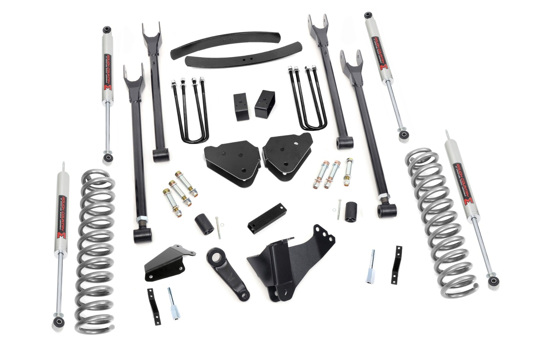 6 Inch Lift Kit | Gas | 4 Link | M1 | Add-A-Leaf | Ford F-250/F-350 Super Duty (05-07)