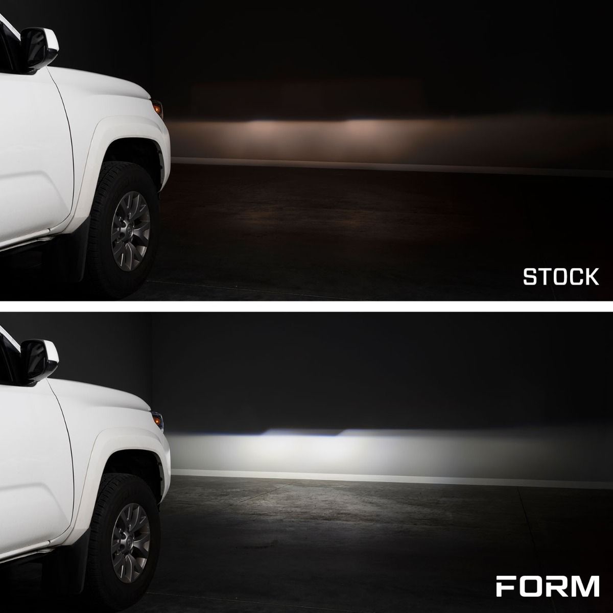 Form Lighting 2016-2023 Toyota Tacoma Sequential LED Projector Headlights with Amber DRL (pair)