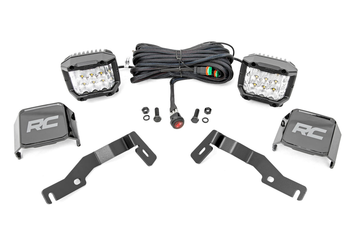LED Light Kit | Ditch Mount |  3" OSRAM | Wide | Toyota Tacoma 2WD/4WD (24-26)