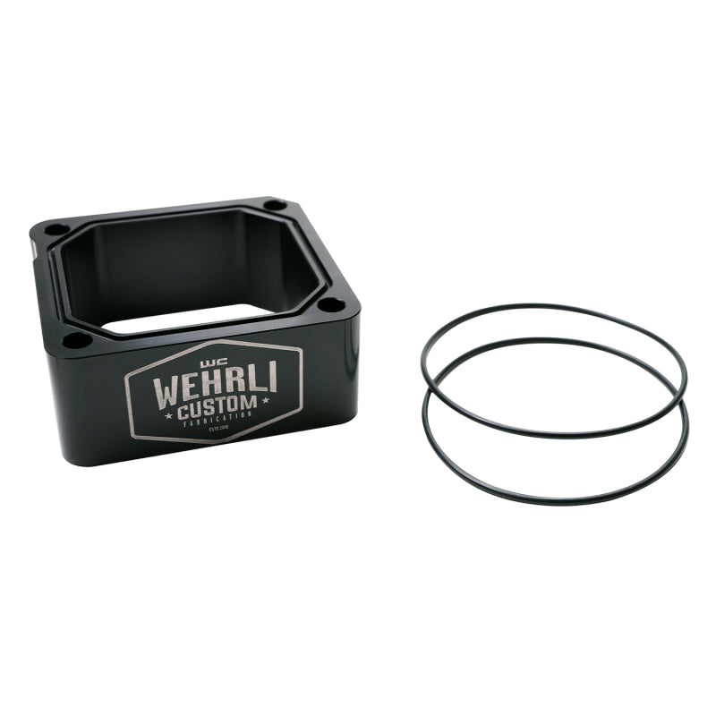 Wehrli 98.5-07 Dodge 5.9L Cummins Intake Grid Heater Delete Kit - Black Anodized & Engraved Finish