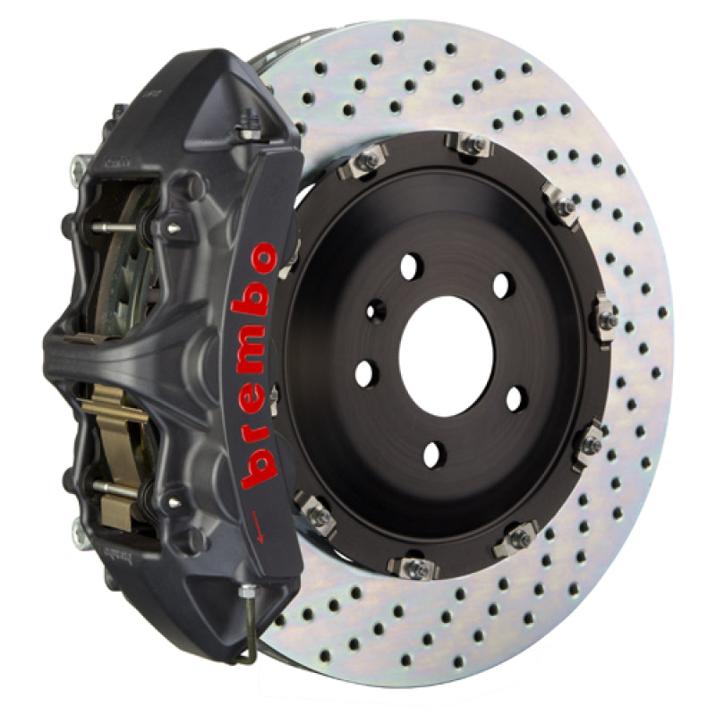 Brembo 08-15 Land Cruiser/LX570 Front GTS BBK 6 Piston Cast 405x34 2pc Rotor Drilled-Black HA