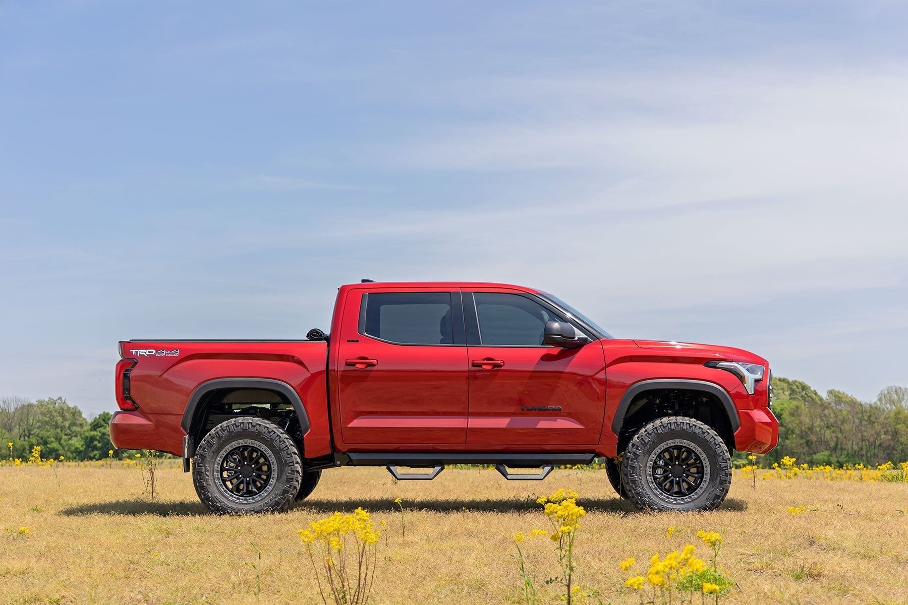 Rough Country Bolt on SRX2 Aluminum Side Nerf Steps for 2022-2025 Toyota Tundra