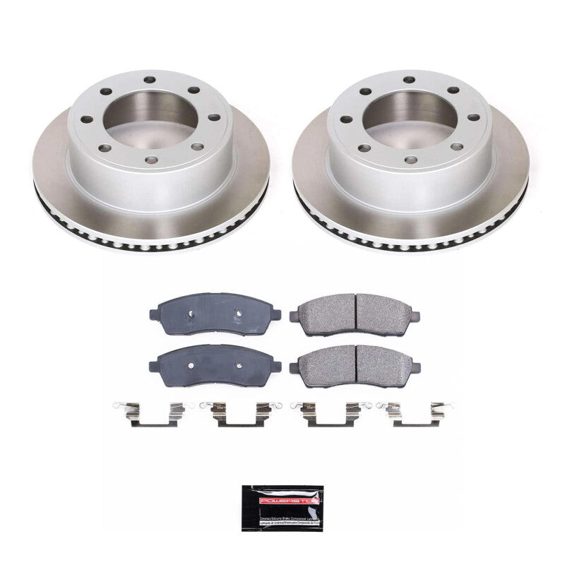 Power Stop 99-04 Ford F-350 Super Duty Rear Semi-Coated Rotor Kit