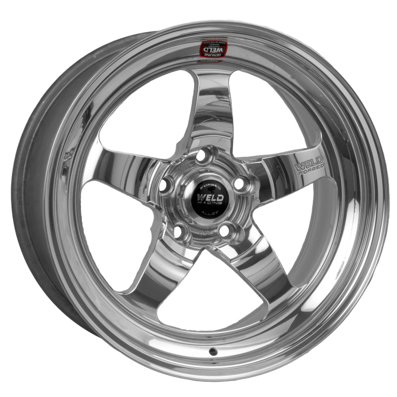 Weld S71 18x7 / 5x115mm BP / 4.1in. BS Polished Wheel (High Pad) - Non-Beadlock