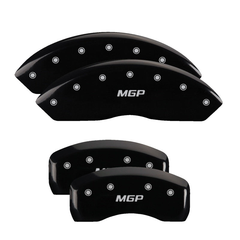 MGP 2 Caliper Covers Engraved Front MGP Black Finish Silver Characters 2018 Kia Rio