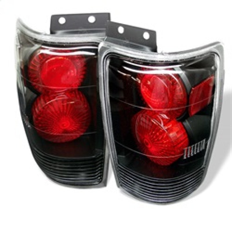 Spyder Ford Expedition 97-02 Euro Style Tail Lights Black ALT-YD-FE97-BK