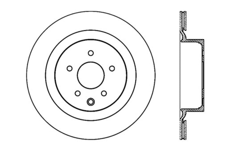 StopTech Infiniti G37 / Nissan 370Z SportStop Slotted & Drilled Rear Left Rotor