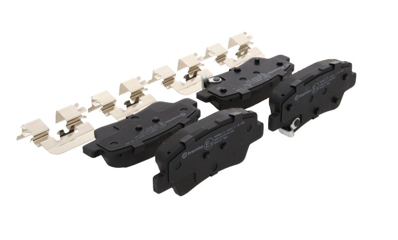 Brembo OE 2017 Hyundai Elantra/18-22 Ioniq/18-19 Sonata/16-17 Veloster Low-Met Brake Pad - Rear