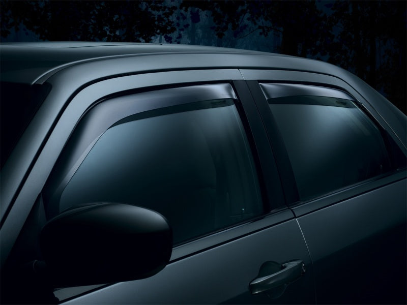 WeatherTech 01-03 Ford F150 Super Crew Front and Rear Side Window Deflectors - Dark Smoke