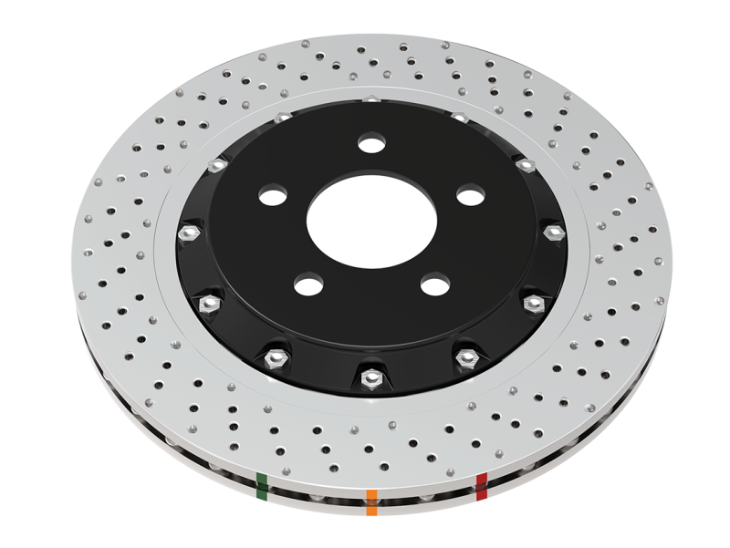 DBA 2020+ Chevrolet Corvette C8 Z51 Rear 5000 Series Cross Drilled Rotor w/NAS Nuts