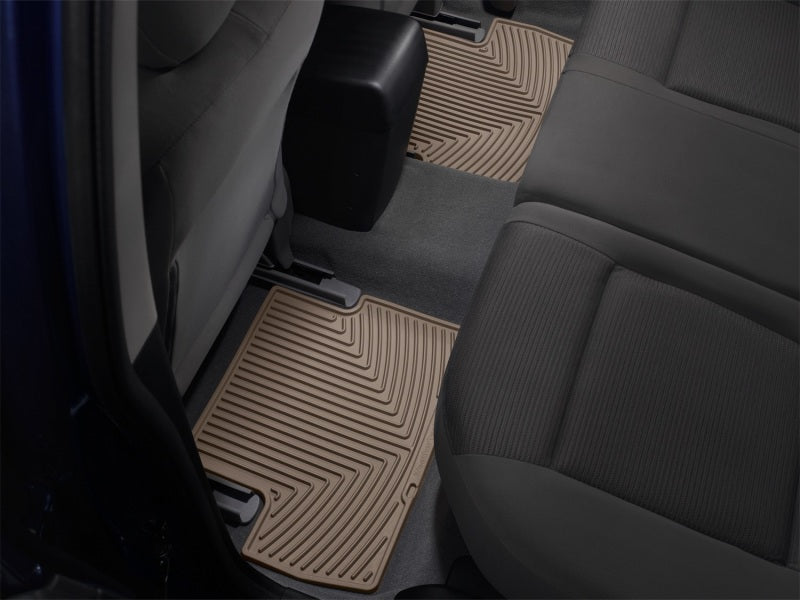 WeatherTech 10+ BMW 7-Series (F02) Rear Rubber Mats - Tan