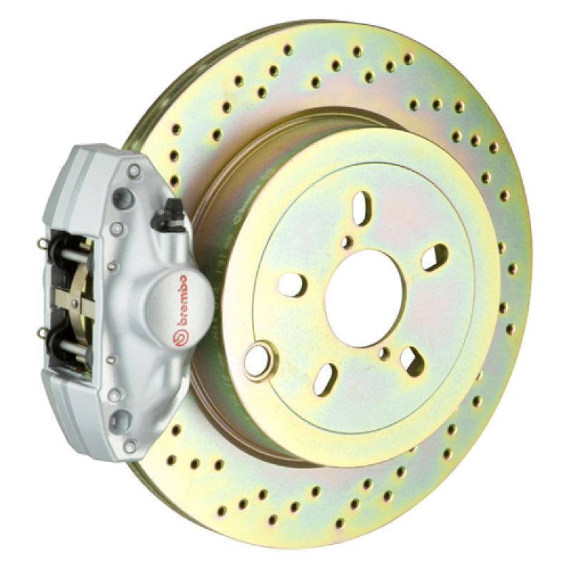 Brembo 12-16 FR-S Exc Model w/ Elec Park Brake Rr GT BBK 2 Pis Cast 2p 316 x20 1pc Rtr Drill-Silver