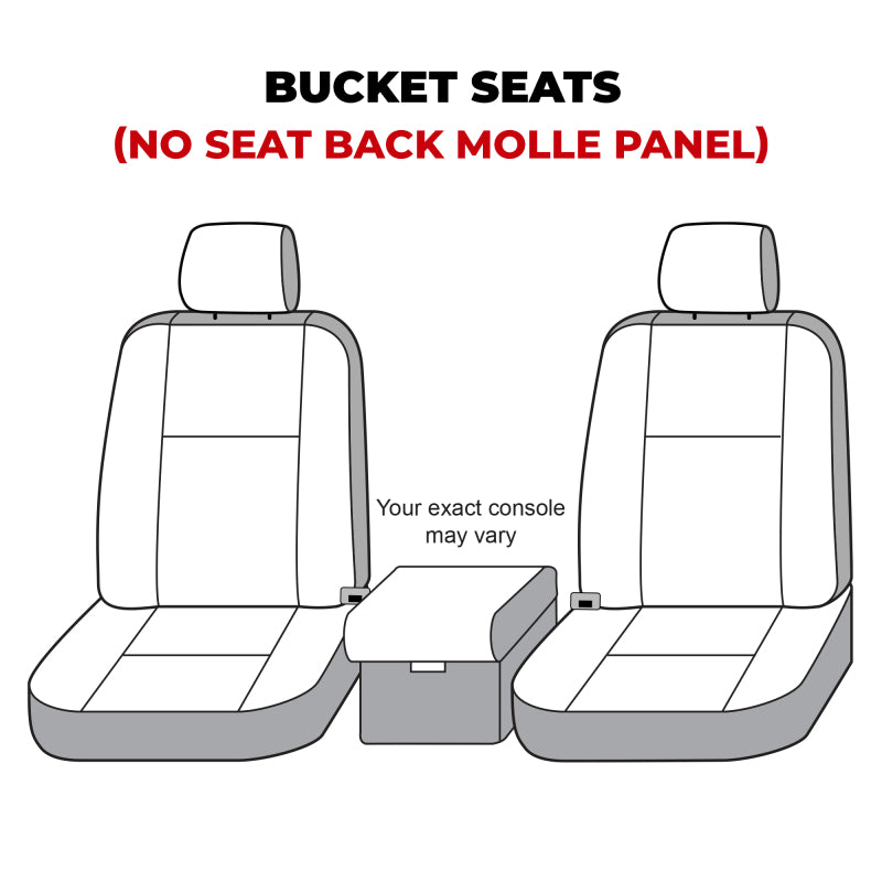 Covercraft 21-24 Ford Bronco Polycotton SeatSaver Custom Front Row Seat Covers - Misty Grey