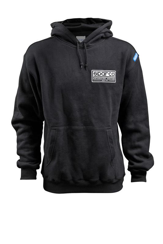 Sparco Swtshrt Hooded Heritage Blk Xl