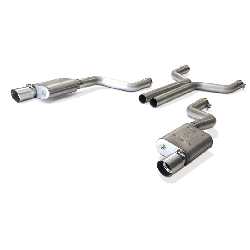 BBK 2015-16 Mustang GT Varitune Complete Cat Back Exhaust System (Includes Resonator Delete X-Pipe)