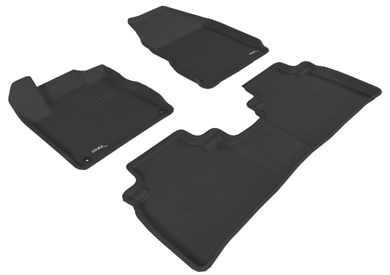 3D MAXpider 2009-2014 Nissan Murano Kagu 1st & 2nd Row Floormats - Black