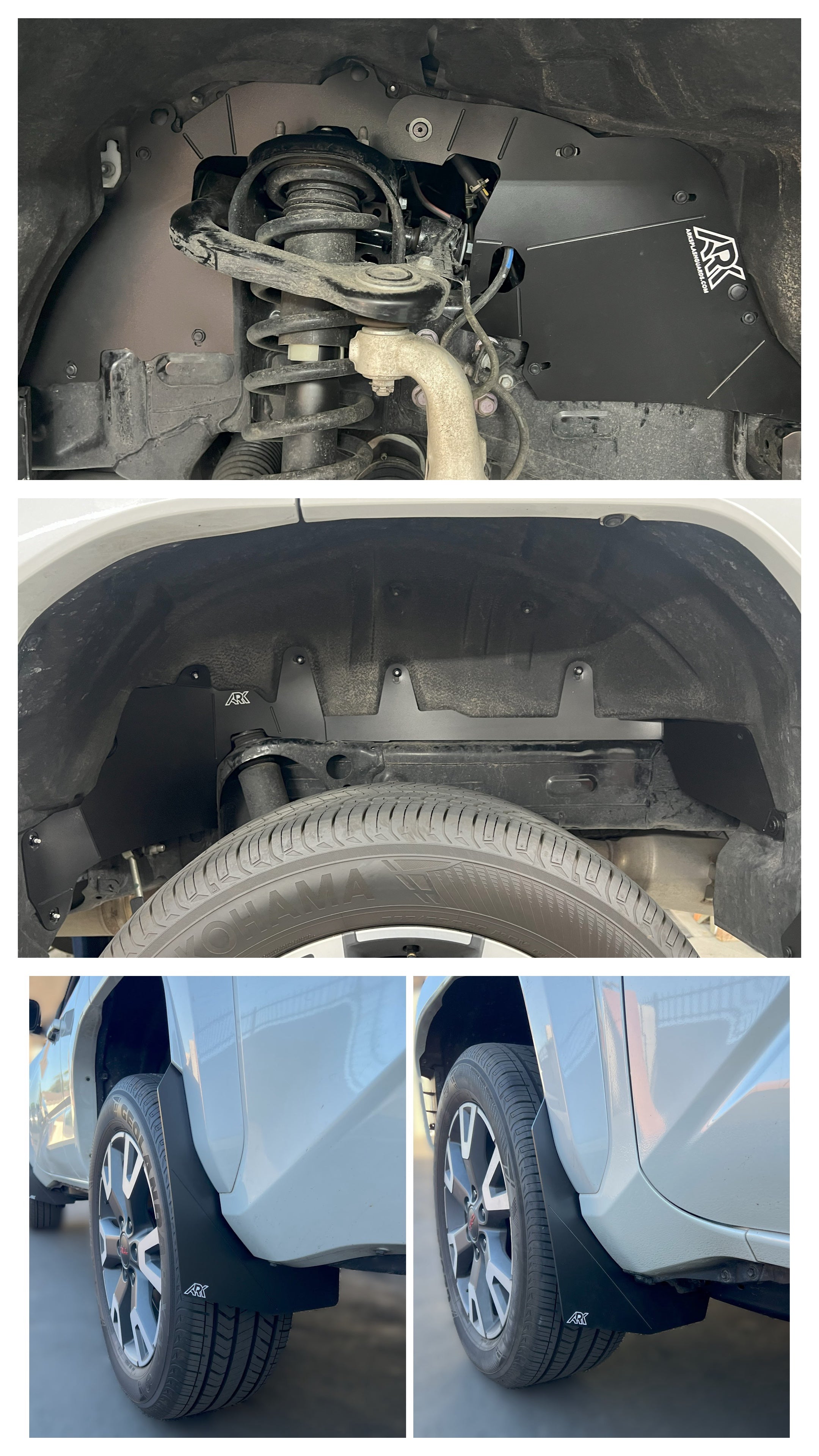 Ark Splash Guards 2020+ Toyota Highlander TriXPoly Micros Flares