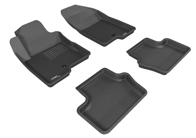 3D MAXpider 2007-2017 Jeep Compass/Patriot Kagu 1st & 2nd Row Floormats - Black